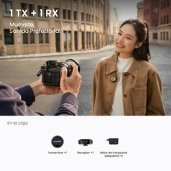 Insta360 Mic Pro 1TX 1RX | Compra Insta360 Mic Pro | Precio Insta360 Mic Pro | micrófono inalámbrico 2.4GHz cámara