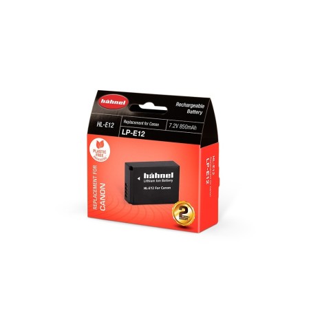 Hähnel Batería Compatible Canon LP-E12 | Batería recargable para cámaras Canon EOS Mirrorless y compactas