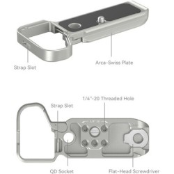 SmallRig 4439 Silver Bottom Plate Sony A7C II | Compra SmallRig 4439 | placa base plata sony alpha 7c ii 7cr