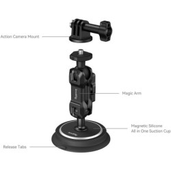 SmallRig 4466 Magnetic Suction Cup Action | Compra SmallRig 4466 | ventosa magnetica brazo magico camara accion