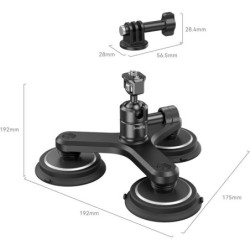 SmallRig 4468 Triple Suction Cup Action | Compra SmallRig 4468 | set triple ventosa magnetica camara accion