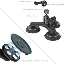 SmallRig 4468 Triple Suction Cup Action | Compra SmallRig 4468 | set triple ventosa magnetica camara accion