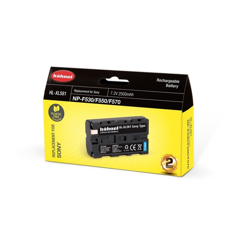 Hähnel Batería Compatible Sony NP-F530/550/570 | Batería recargable profesional para cámaras y luces Sony