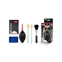 Hähnel Kit de Limpieza 5 en 1 | Set completo de limpieza para cámaras y objetivos