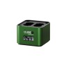 Hähnel Cargador ProCube 3 para Fujifilm | Cargador doble profesional con pantalla LCD y puerto USB