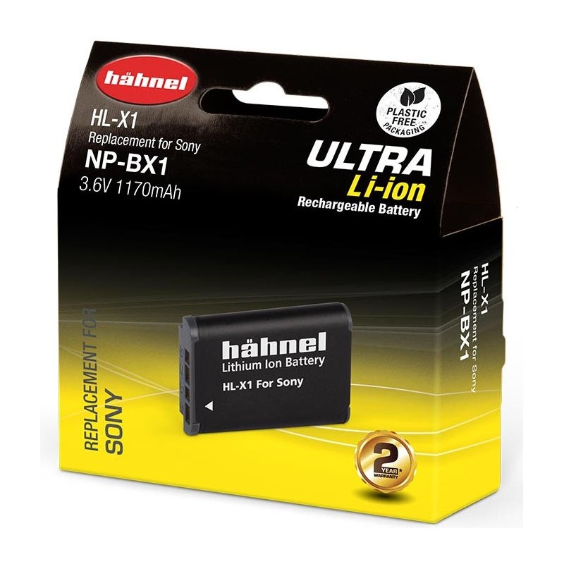 Hähnel Batería Compatible Sony NP-BX1 ULTRA | Batería compacta de alto rendimiento para cámaras Sony