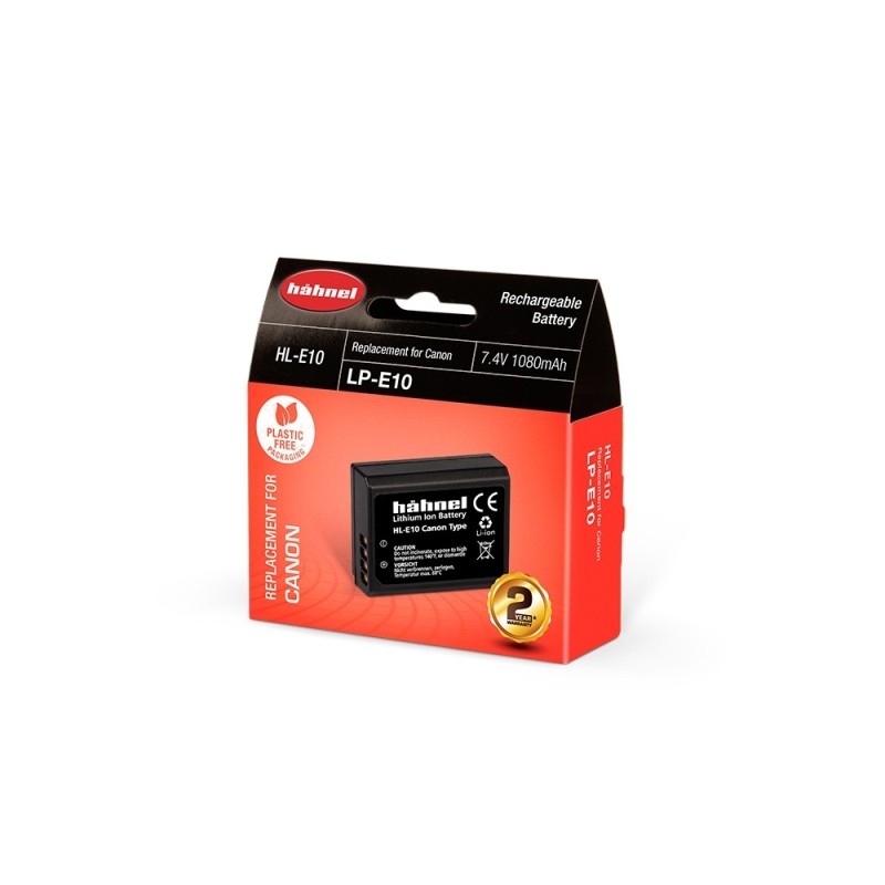 Hähnel Batería Compatible Canon LP-E10 | Batería recargable para cámaras Canon EOS Rebel