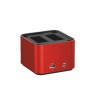 Hähnel Cargador ProCube 3 para Canon | Cargador doble inteligente con pantalla LCD para cámaras Canon EOS