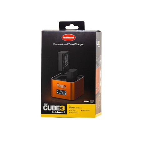 Hähnel Cargador ProCube 3 para Sony | Cargador profesional dual con pantalla LCD para cámaras Sony Alpha