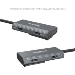 SmallRig 4598 USB-C Hub 4-in-1 con Audio | Compra SmallRig 4598 | hub usb-c 4 en 1 smallrig con audio camara