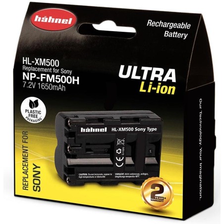 Hähnel Batería Compatible Sony NP-FM500 ULTRA | Batería recargable de alto rendimiento para cámaras Sony Alpha