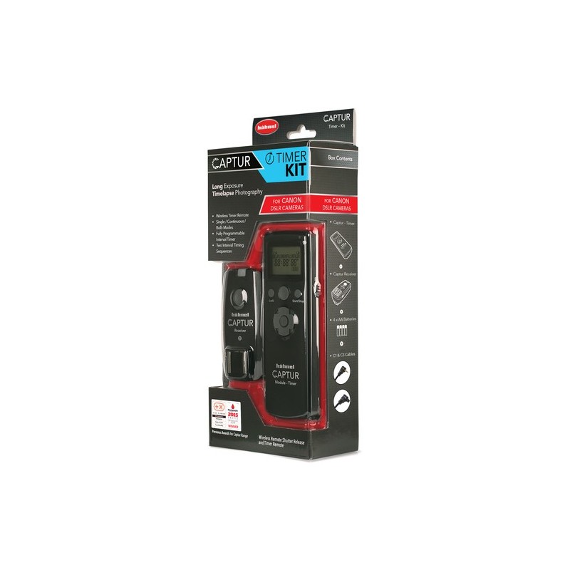 Hähnel Kit Captur Timer para Canon | Disparador remoto con temporizador programable para cámaras Canon