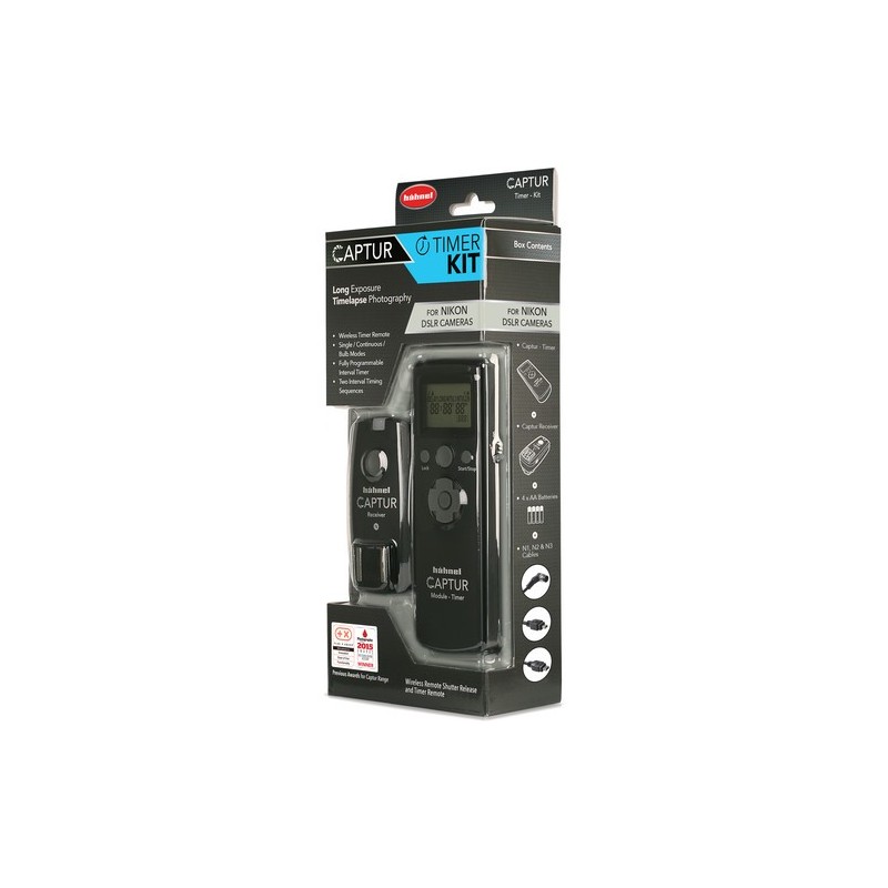 Hähnel Kit Captur Timer para Nikon | Disparador remoto inalámbrico con temporizador para cámaras Nikon