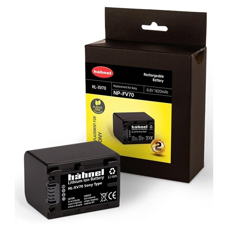 Hähnel Batería Compatible Sony NP-FV70 ULTRA | Batería de alto rendimiento para videocámaras Sony Handycam