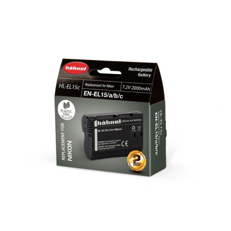 Hähnel Batería HL-EL15C Compatible para Nikon | Batería recargable para cámaras Nikon DSLR y mirrorless
