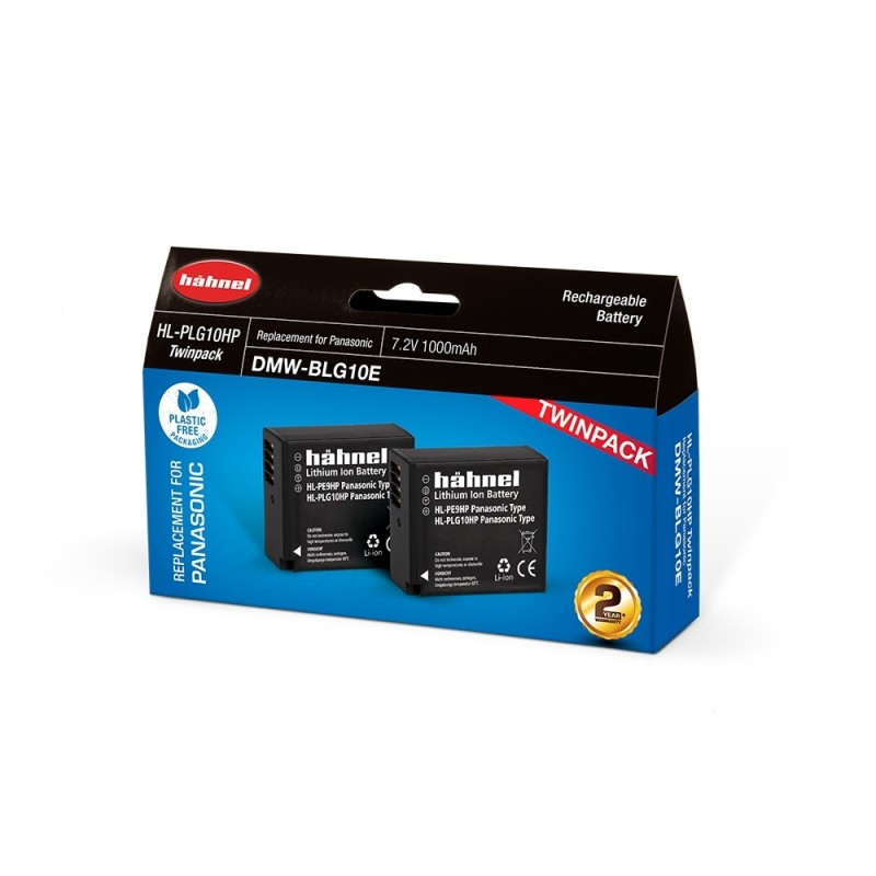 Hähnel Batería Compatible Panasonic BLG10E | Batería recargable de repuesto para cámaras Panasonic Lumix