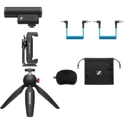 Sennheiser MKE 400 Mobile Kit Micrófono Direccional USB-C | micrófono direccional USB-C | kit micrófono smartphone profesional