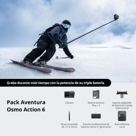 DJI Osmo Action 6 Pack Adventure Combo | camara de accion | dji osmo action 6 | pack accesorios camara accion dji