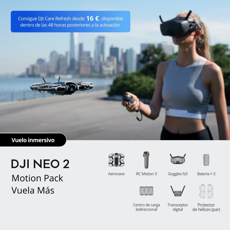 DJI Neo 2 Motion Fly More Combo | dron ultracompacto | dron dji neo 2 | pack dron dji neo 2 motion controller