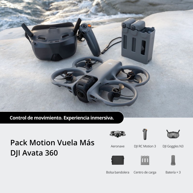 DJI Avata 360 Motion Fly More | dron fpv motion controller | dji avata 360 motion | pack dron fpv 360 control gestual