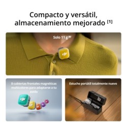 DJI Mic Mini 2 2TX 1RX Estuche de Carga | microfono inalambrico dos canales | microfono inalambrico dji mic mini 2