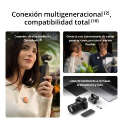 DJI Mic Mini 2 1TX 1RX | microfono inalambrico camara | microfono dji mic mini 2 | kit microfono inalambrico basico dji camara