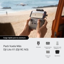 DJI Lito X1 Fly More Combo RC-N3 | dron con mando | dji lito x1 fly more | pack dron dji lito x1 baterias adicionales