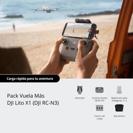 DJI Lito X1 Fly More Combo RC-N3 | dron con mando | dji lito x1 fly more | pack dron dji lito x1 baterias adicionales