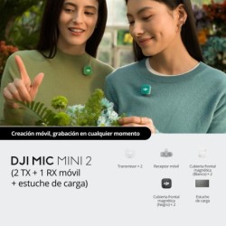DJI Mic Mini 2 2TX 1RX Móvil Estuche de Carga | microfono inalambrico dos canales movil