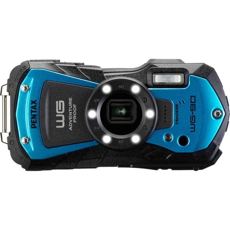 Pentax WG-90 Waterproof Zoom 5x Azul | cámara waterproof outdoor | camara sumergible pentax