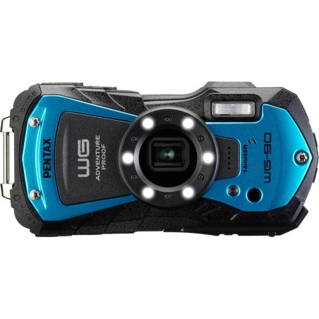 Pentax WG-90 Waterproof Zoom 5x Azul | cámara waterproof outdoor | camara sumergible pentax