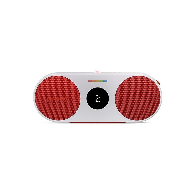 Polaroid Altavoz Inalámbrico P2 Rojo y Blanco | altavoz bluetooth portatil | altavoz polaroid p2