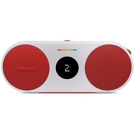 Polaroid Altavoz Inalámbrico P2 Rojo y Blanco | altavoz bluetooth portatil | altavoz polaroid p2