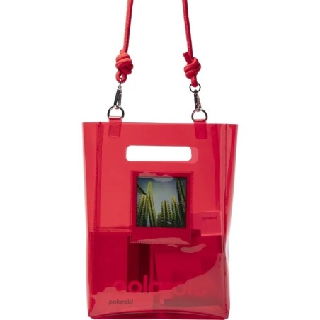 Polaroid TPU Bolso Reciclado Rojo | bolso fotografico | bolso reciclado rojo | bolso reciclado camara instantanea
