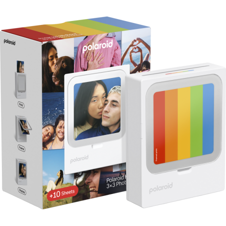 Polaroid Impresora Hi-Print 3x3 con 10 Hojas | impresora fotos movil | impresora hi-print 3x3