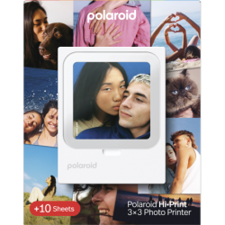 Polaroid Impresora Hi-Print 3x3 con 10 Hojas | impresora fotos movil | impresora hi-print 3x3