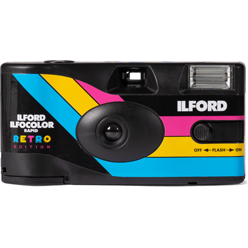 Ilford Ilfocolor Rapid Cámara Desechable Retro Negra | camara desechable color | camara analogica desechable