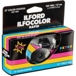 Ilford Ilfocolor Rapid Cámara Desechable Retro Negra | camara desechable color | camara analogica desechable