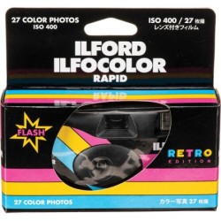 Ilford Ilfocolor Rapid Cámara Desechable Retro Negra | camara desechable color | camara analogica desechable