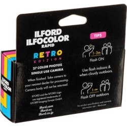 Ilford Ilfocolor Rapid Cámara Desechable Retro Negra | camara desechable color | camara analogica desechable