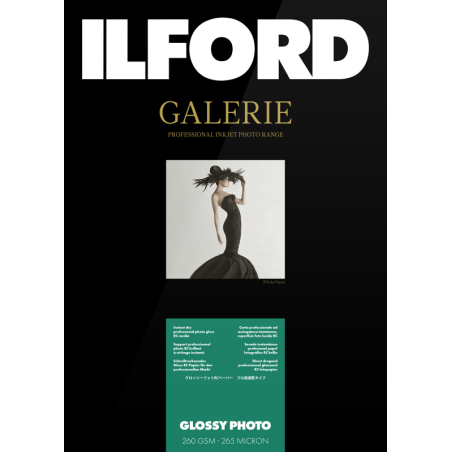 Ilford Galerie Glossy Photo 260g A3+ 25 Hojas | papel fotografico a3 | papel foto gran formato