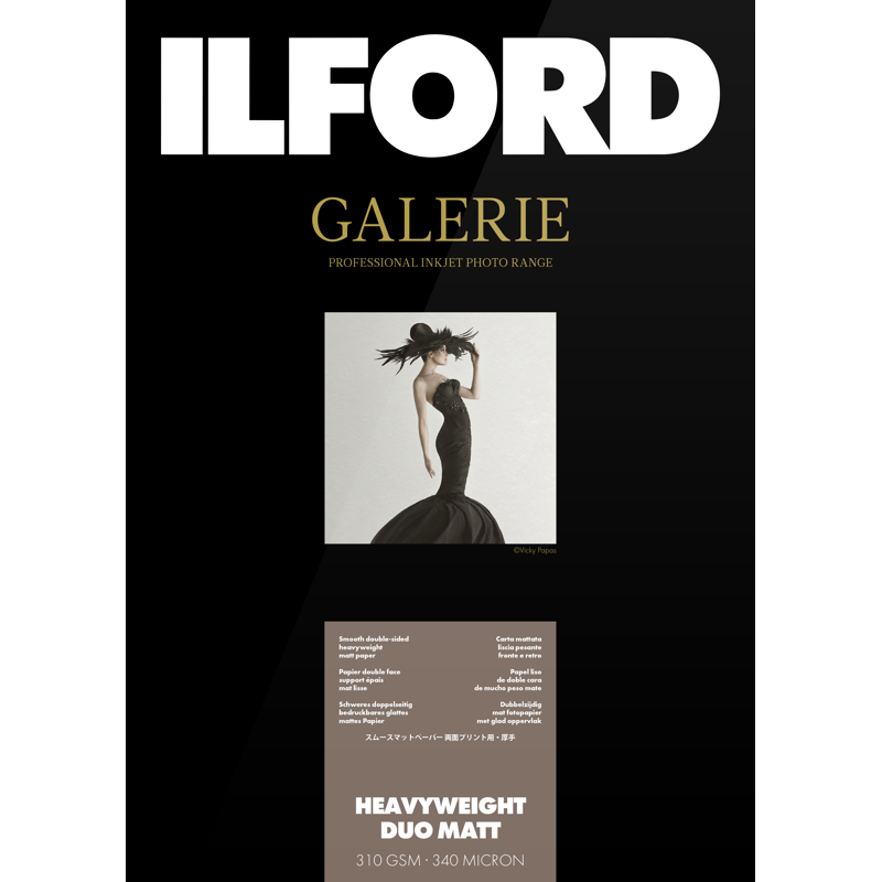 Ilford Galerie Heavyweight Duo Matt 310g A3+ 50 Hojas | papel fotografico mate | papel mate doble cara