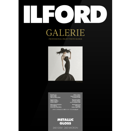 Ilford Galerie Metallic Gloss 260g A4 5 Hojas | papel fotografico metalico | papel foto efecto metalico
