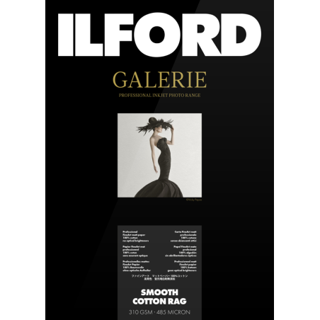 Ilford Galerie Smooth Cotton Rag 310g A4 25 Hojas | papel fotografico algodon | papel algodon fine art