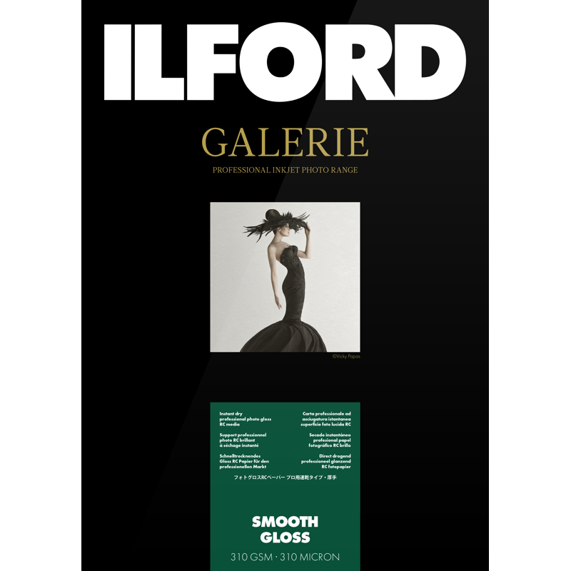 Ilford Galerie Smooth Gloss 310g Papel Fotográfico 13x18 100 Hojas | papel fotografico glossy | papel glossy premium