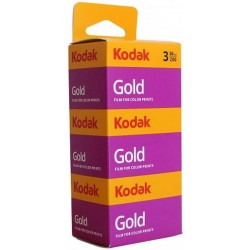 Kodak Gold GB 200 35-36 Pack 3 Películas Color | pack peliculas color | pack peliculas kodak gold