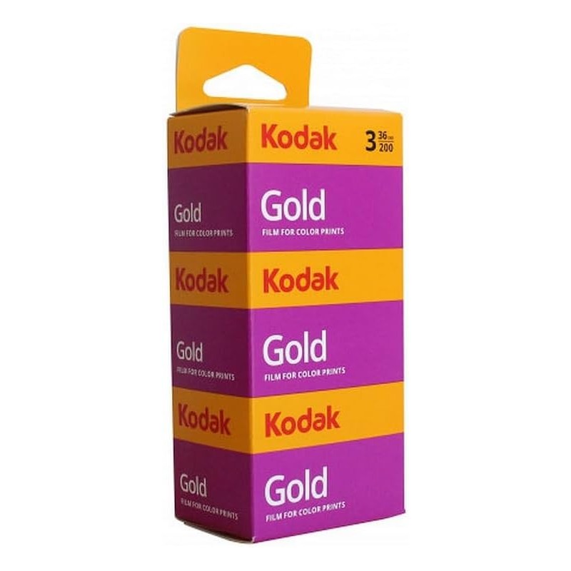 Kodak Gold GB 200 35-36 Pack 3 Películas Color | pack peliculas color | pack peliculas kodak gold