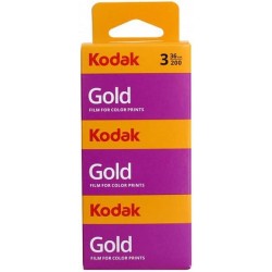 Kodak Gold GB 200 35-36 Pack 3 Películas Color | pack peliculas color | pack peliculas kodak gold