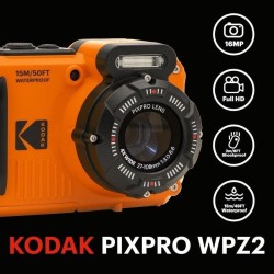 Kodak Pixpro WPZ2 Naranja | camara deportiva digital | kodak pixpro wpz2 | camara deportiva resistente agua