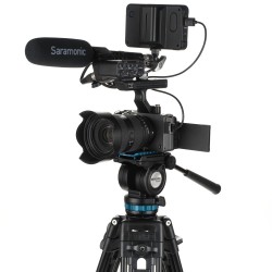 Benro Kit Trípode de Vídeo KH25PC | Trípode de Vídeo | Trípode con Rótula Fluida | Trípode de Vídeo con Bolsa de Transporte